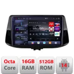 Navigatie Android Hyundai i30 2017+ Edotec QLED 2K 16GB RAM 512GB