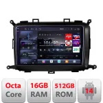 Navigație Android Kia Carens 2013-2018 QLED 2K 16GB RAM 512GB