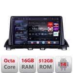 Navigatie Mazda 3 2014-2019 Edotec QLED 2K, 16GB RAM, 512GB, Android 14