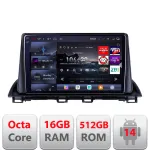 Navigatie Mazda 3 2014-2019 Edotec QLED 2K, 16GB RAM, 512GB, Android 14