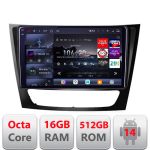 Navigatie Android Mercedes W211 W219 QLED 2K 16+512GB Edotec