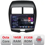 Navigație Android Mitsubishi ASX 2010-2017 Edotec QLED 2K 16GB+512GB