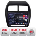 Navigație Android Mitsubishi ASX 2017-2021 facelift QLED 2K 16GB+512GB