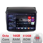 Navigație Android Mitsubishi L200 2006-2014 Edotec QLED 2K 16GB RAM 512GB