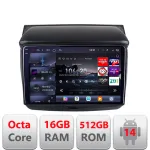 Navigație Android Mitsubishi L200 2006-2014 Edotec QLED 2K 16GB RAM 512GB