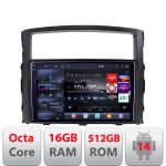 Navigatie Android Mitsubishi Pajero 2006-2018 QLED 2K 16GB RAM 512GB