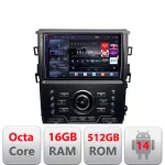 Navigație Android Ford Mondeo MK5 2015-2022 QLED 2K 16GB+512GB