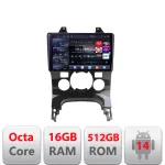 Navigatie Android Peugeot 3008 5008 2007-2015 QLED 2K 16+512GB