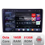 Navigație Android Peugeot 308 2013-2017 QLED 2K, 16GB RAM, 512GB