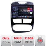 Navigatie Renault Clio 4 2012-2019 Edotec QLED 2K Android 16GB RAM 512GB