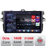 Navigatie Toyota Corolla 2007-2013 Edotec QLED 2K Android 14, 16GB RAM, 512GB