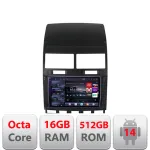 Navigație Android VW Touareg 2004-2011 Edotec QLED 2K 16GB RAM 512GB