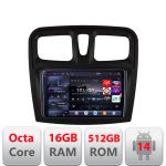 Navigatie Android Dacia Sandero 2012-2020 QLED 2K, 16GB RAM, 512GB, GPS