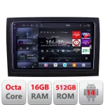 Navigație Android Fiat Ducato 2006-2021 QLED 2K, 16GB RAM, 512GB, 360