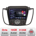 Navigație Android Ford Kuga 2015-2020 Sync 2/3 QLED 2K 16+512GB
