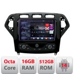 Navigație Android Ford Mondeo MK4 2007-2010 QLED 2K, 16GB RAM, 512GB