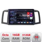 Navigatie Android Jeep Grand Cherokee 2008-2010 QLED 2K 16GB+512GB