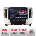 Navigație Android Lexus RX300 2003-2008, QLED 2K, 16GB RAM, 512GB