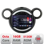 Navigatie Mini Cooper 2009-2015 CIC QLED 2K Android 16GB RAM 512GB