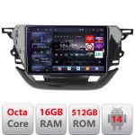 Navigatie Opel Corsa F 2019- Android radio gps internet 8 core QLED 2K 16+512GB 360 Edotec