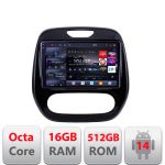 Navigatie Renault Captur 2013-2018 QLED 2K Android 14, 16GB RAM, 512GB