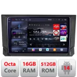 Navigatie Android Seat Ibiza 2017+ Edotec QLED 2K 16GB RAM 512GB cu 360