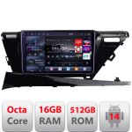 Navigatie Toyota Camry 2017-2021 V1 Android radio gps internet 8 core QLED 2K 16+512GB 360 Edotec