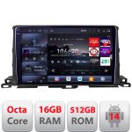 Navigatie Android Toyota Highlander 2013-2018 QLED 2K 16GB RAM 512GB