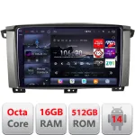 Navigatie Android Toyota Land Cruiser L100, QLED 2K, 16GB RAM, 512GB