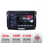 Navigație Ford Ranger 2015-2020 Edotec QLED 2K, 16GB RAM, 512GB, Android