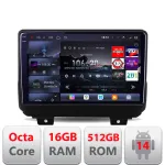 Navigatie Android Jeep Wrangler 2018+ Edotec QLED 2K 16GB RAM 512GB