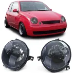 Faruri cu sticlă clară H4 fumuriu, pereche, potrivite pentru VW Lupo 98-05 Performance AutoTuning
