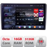 Navigatie Citroen Berlingo Opel Combo 2021- Qled 2K Octa Core 16+512GB LTE 4G DSP Wifi 5Ghz android auto carplay radio gps internet kit-berlingo2021+EDT-E810-2K