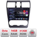 Navigatie Subaru Forester XV Qled 2K Octa Core 16+512GB LTE 4G DSP Wifi 5Ghz android auto carplay radio gps internet kit-062-2019+EDT-E809-2K