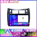 Navigatie Toyota Yaris 2008 2011 KIT YARIS08 EDOTEC-LITE Android Ecran 720P Octa Core 4 64 Carplay