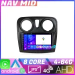 Navigație Android 12 pentru Dacia Sandero Logan Lodgy 2012-2020, 4GB+64GB