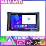 Navigație Toyota 2DIN Android 12, 4GB RAM, 64GB, CarPlay, 720P