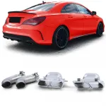 Tăvițe duble sport versiune crom pentru Mercedes CLA C117 X117 13-19 Performance AutoTuning