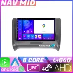 Navigatie Audi TT 2004-2011 Android 12 Octa Core 4GB RAM 64GB CarPlay