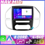 Navigație Mercedes Vito W447 2016+ Android 12, 4GB RAM, 64GB, CarPlay