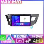 Navigație Toyota Corolla 2013-2017 Android 12, 4GB RAM, 64GB, CarPlay