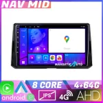 Navigație Toyota Corolla 2019 Android 12, 4GB RAM, 64GB, CarPlay