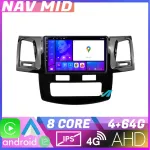 Navigație Toyota Hilux 2008-2014 Android 12, 4GB RAM, 64GB, CarPlay