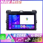 Navigatie Toyota Prado 2007 KIT 456 EDOTEC-LITE Android Ecran 720P Octa Core 4 64 Carplay v1