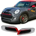 Indicatori laterali LED roșii negri, potriviți pentru Mini One Cooper S F55 F56 F57 2014-2021 Performance AutoTuning
