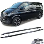 Bare laterale din oțel inoxidabil negru, potrivite pentru VW T5 T6 T6.1 cu ampatament scurt Performance AutoTuning