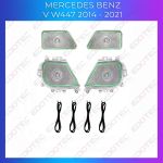 Lumini ambientale Mercedes V Class W447 pentru capace difuzoare, control OEM sau telefon