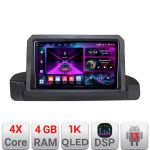 Navigatie BMW Seria 3 E90 fara ecran de fabrica  4+64 InCell Display 1K Android Waze USB Navigatie Internet Youtube Radio Kit-e90+EDT
