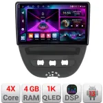 Navigatie Android Citroen C1 Peugeot 107 Toyota Aygo 2005-2014, 4GB RAM, 64GB