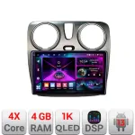 Navigație Dacia Dokker Android 13, QLED, Bluetooth, internet, 4GB RAM